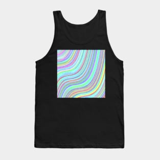 Colorful Swirl Graphic Print Happy Inspirational Design Home Decor, Vacation Beach Wear & Gifts Tank Top